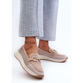 S.Barski Mocasines Mujer Ante D&A TW210 Beige 2 S.Barski Mocasines Mujer Ante D&A TW210 Beige 2