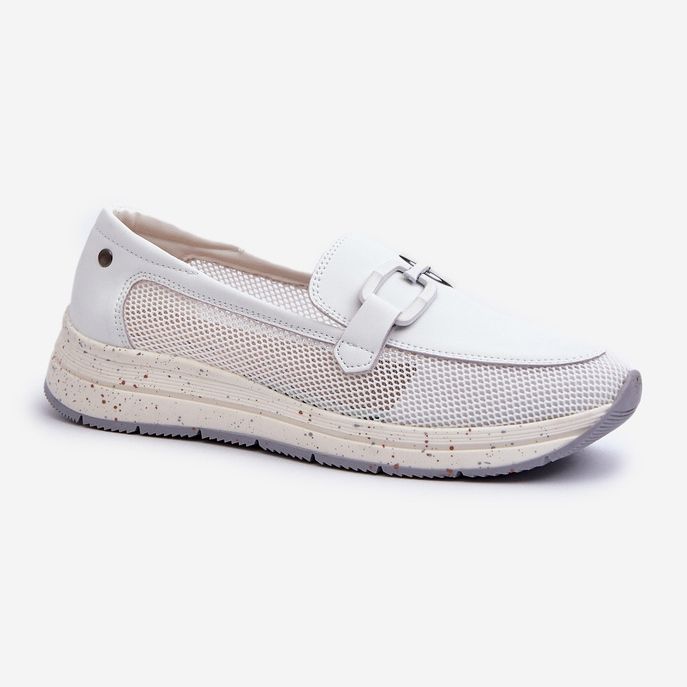 S.Barski Mocasines Mujer Piel D&amp;A TW210 Blanco 2