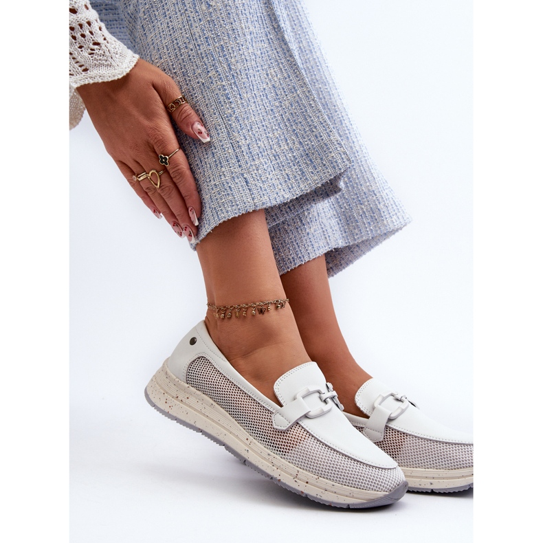 S.Barski Mocasines Mujer Piel D&amp;A TW210 Blanco 1