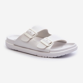 Chanclas Ligeras De Hombre Con Hebillas Big Star NN174594 Blanco 5
