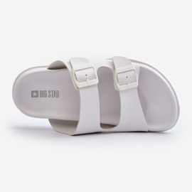 Chanclas Ligeras De Hombre Con Hebillas Big Star NN174594 Blanco 1