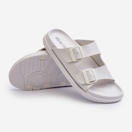 Chanclas Ligeras De Hombre Con Hebillas Big Star NN174594 Blanco 2