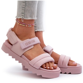 Sandalias Plataforma Mujer Big Star NN274753 Rosa rosado 15