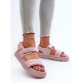 Sandalias Plataforma Mujer Big Star NN274753 Rosa rosado 9