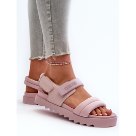 Sandalias Plataforma Mujer Big Star NN274753 Rosa rosado 11
