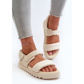 Sandalias Plataforma Mujer Big Star NN274751 Beige 5