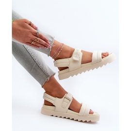 Sandalias Plataforma Mujer Big Star NN274751 Beige 9