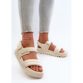 Sandalias Plataforma Mujer Big Star NN274751 Beige 4