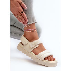 Sandalias Plataforma Mujer Big Star NN274751 Beige 8