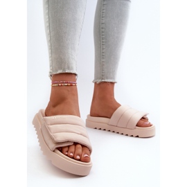 Chanclas Mujer Plataforma Big Star NN274773 Beige 5