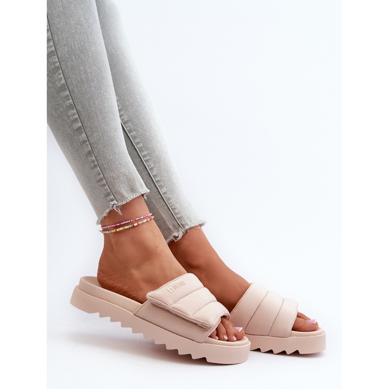 Chanclas Mujer Plataforma Big Star NN274773 Beige 1