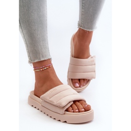 Chanclas Mujer Plataforma Big Star NN274773 Beige 6