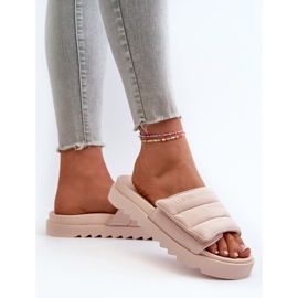 Chanclas Mujer Plataforma Big Star NN274773 Beige 7