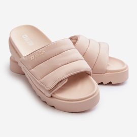 Chanclas Mujer Plataforma Big Star NN274773 Beige 8