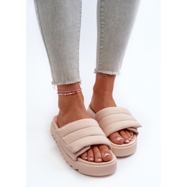 Chanclas Mujer Plataforma Big Star NN274773 Beige 10