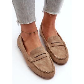 Mocasines Mujer Piel Ecológica, Marrón Celoria 8