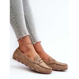 Mocasines Mujer Piel Ecológica, Marrón Celoria 2