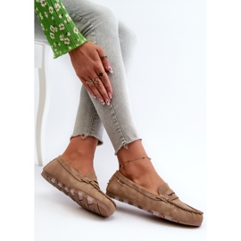 Mocasines Mujer Piel Ecológica, Marrón Celoria 3