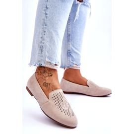 S.Barski Beige freenwork de gamuza femenina 1