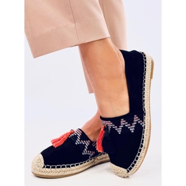 Alpargatas boho con flecos Birna Black negro 1