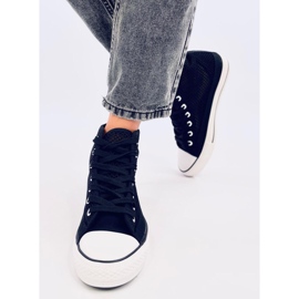 Zapatillas altas Mousse Black caladas negro 2