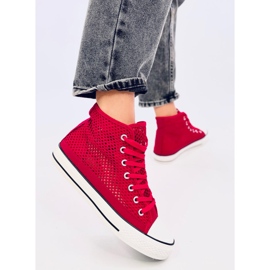 Zapatillas altas Mousse Red caladas rojo 5