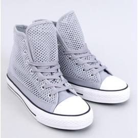 Zapatillas altas Mousse Grey caladas gris 1