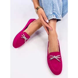 Mocasines Marsoin de ante Fucsia rosado 5