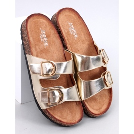 Scholki Byrd Zapatillas de corcho doradas dorado 1