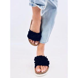 Pantuflas Rizzo Flores Negras negro 2