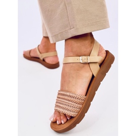 Salinon Sandalias estilo boho beige 4