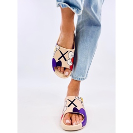 Zapatillas casa con estampado de colores Clancy Khaki beige 1 Zapatillas casa con estampado de colores Clancy Khaki beige 1