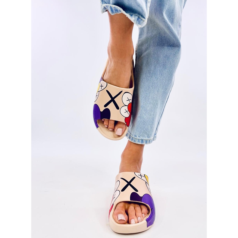 Zapatillas casa con estampado de colores Clancy Khaki beige 1 Zapatillas casa con estampado de colores Clancy Khaki beige 1