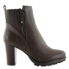Gris Botas de tacón mujer grises JA3132 gris 5