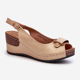 Sandalias Mujer Cuña Ligera Zapatos Confort Beige Efravia 1