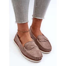 Mocasines Mujer Ante Ecológico Beige Oscuro Nestalia 6