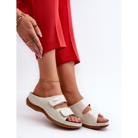 Chanclas Ligeras para Mujer en Piel Ecológica Plata Frellia 7