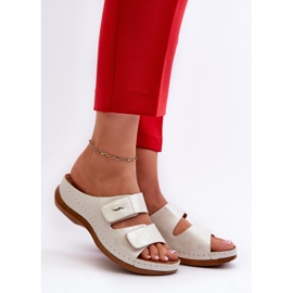 Chanclas Ligeras para Mujer en Piel Ecológica Plata Frellia 2
