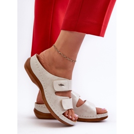 Chanclas Ligeras para Mujer en Piel Ecológica Plata Frellia 5