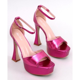 Sandalias con plataforma de Akiva Fucsia rosa 1