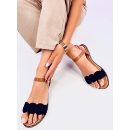 Sandalias planas Tavani Negro 5