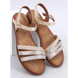Sandalias mujer Pasini Oro dorado 1