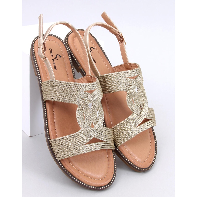 Sandalias mujer Vernay Oro dorado 1