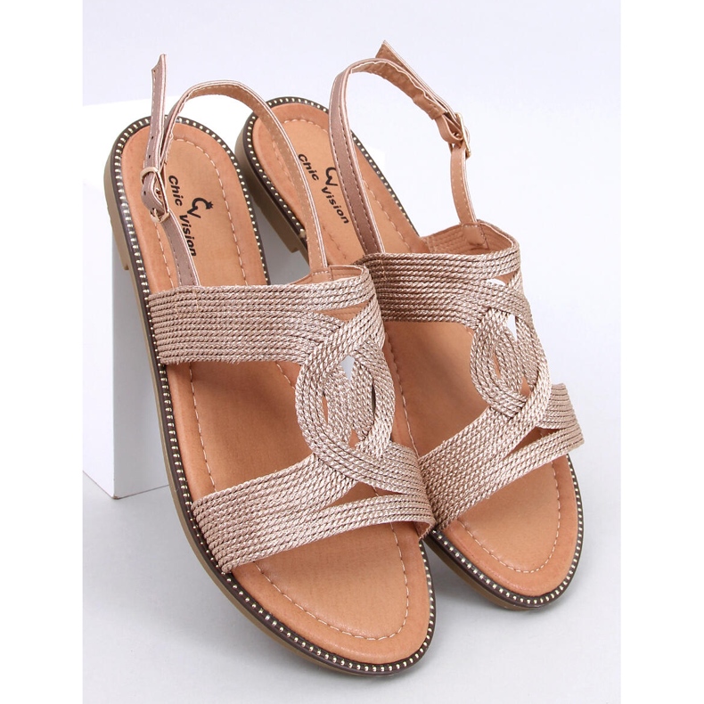 Sandalias mujer Vernay Champán rosa 1