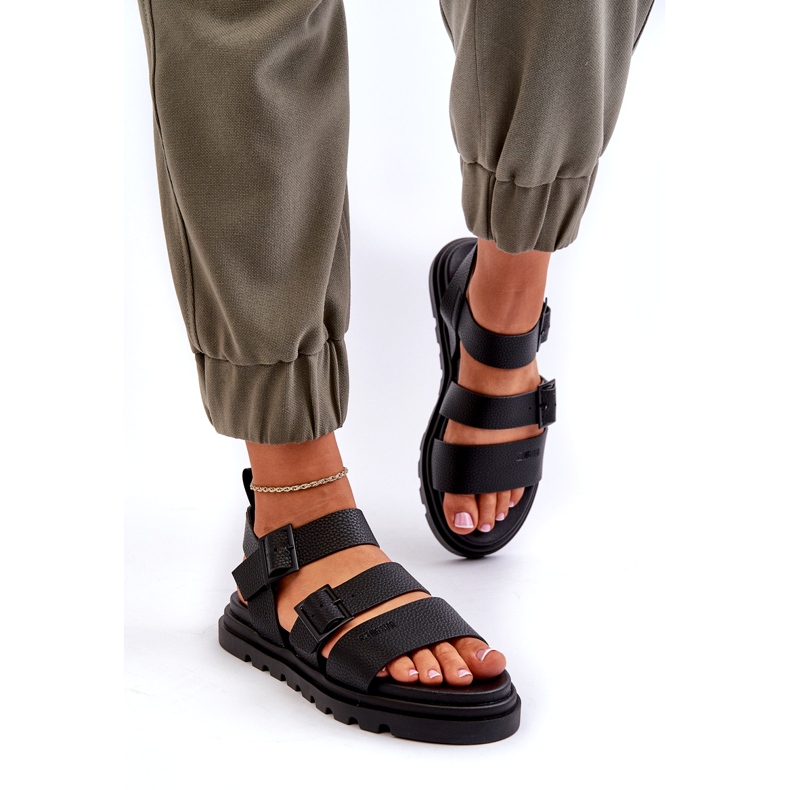 Sandalias ecológicas de mujeres Big Star NN274065 Negro 1 Sandalias ecológicas de mujeres Big Star NN274065 Negro 1