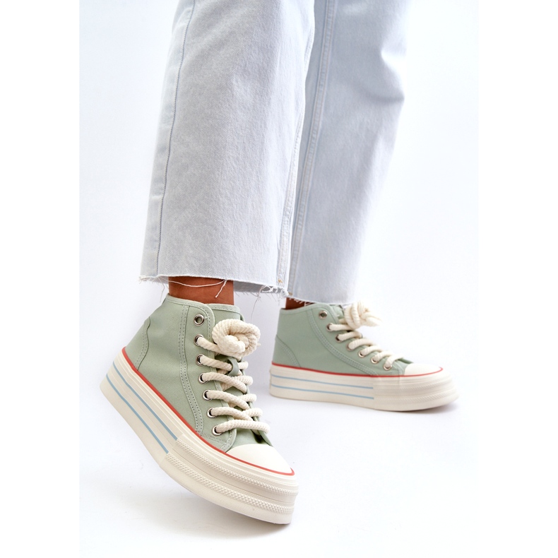 Seastar Zapatillas Mujer Plataforma Menta Aineri verde 2