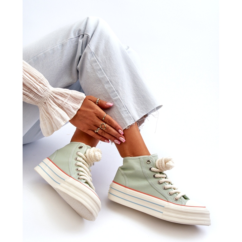 Seastar Zapatillas Mujer Plataforma Menta Aineri verde 1