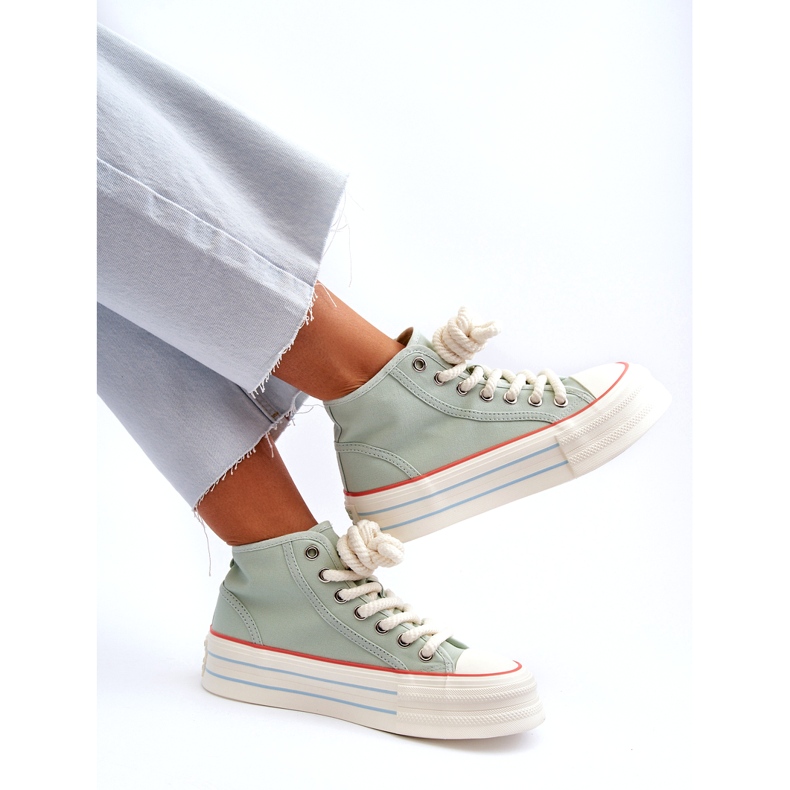 Seastar Zapatillas Mujer Plataforma Menta Aineri verde 5