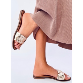 Chanclas de mujer Lotts Oro dorado 2