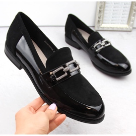 Mocasines de mujer Filippo DP6245 negros con circonitas 1 Mocasines de mujer Filippo DP6245 negros con circonitas 1